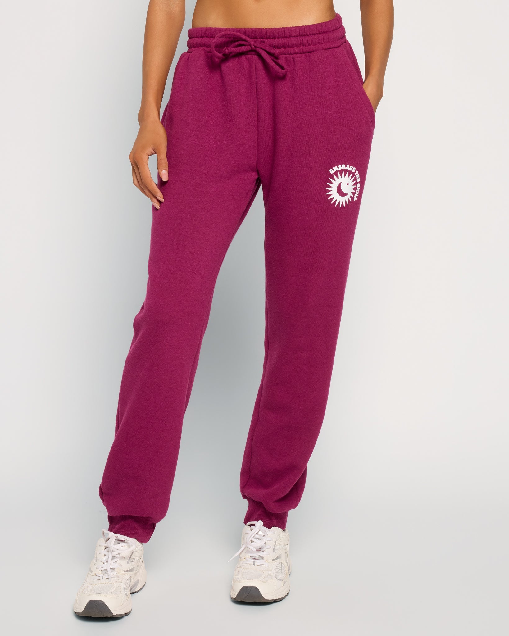 Sangria $|& Interval Graphic Jogger - SOF Front