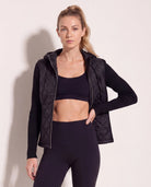 Black $|& Herizon Valley Mixed Media Jacket - VOF Side
