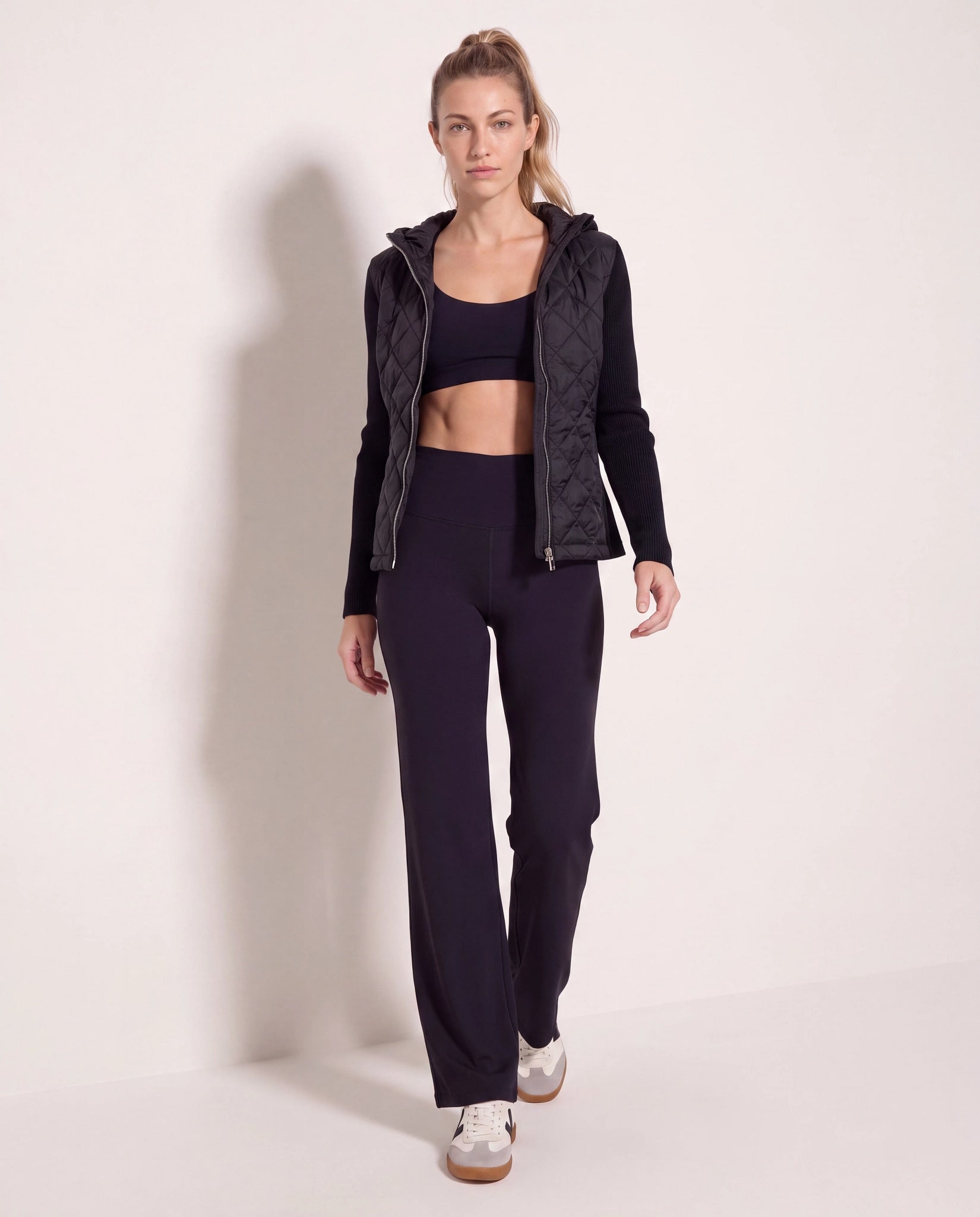 Black $|& Herizon Valley Mixed Media Jacket - UGC On Fig