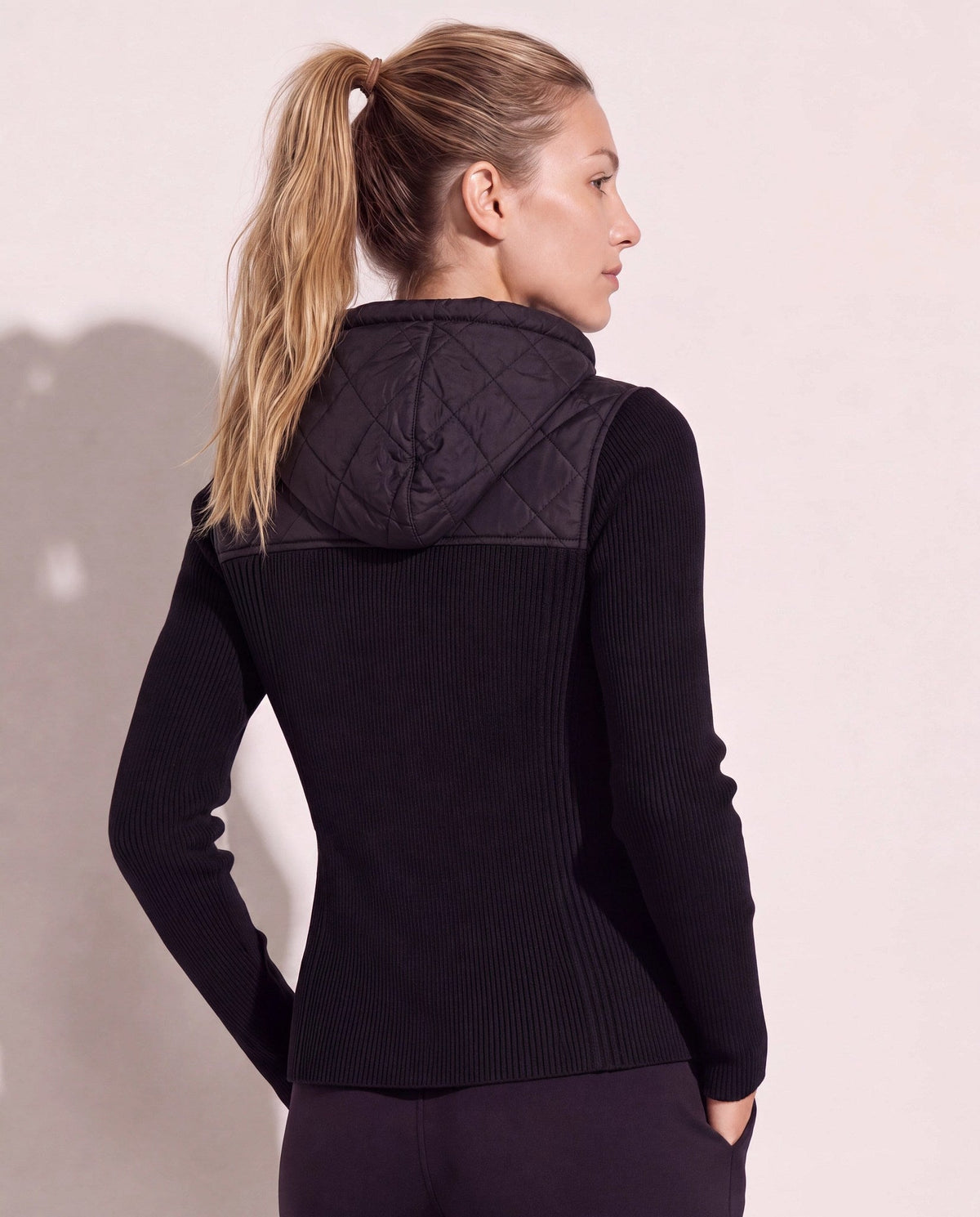 Black $|& Herizon Valley Mixed Media Jacket - SOF Back