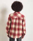 Red Plaid $|& Interval Cozy Plaid Shacket - SOF Back