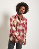 Red Plaid $|& Interval Cozy Plaid Shacket - SOF Front