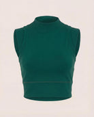 Forest Green $|& Interval CloudLight Vibe Long Crop Tank - Hanger Detail