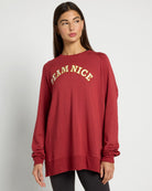 Rosewood $|& Interval Flex Fleece Graphic Pullover Team Nice - SOF Front