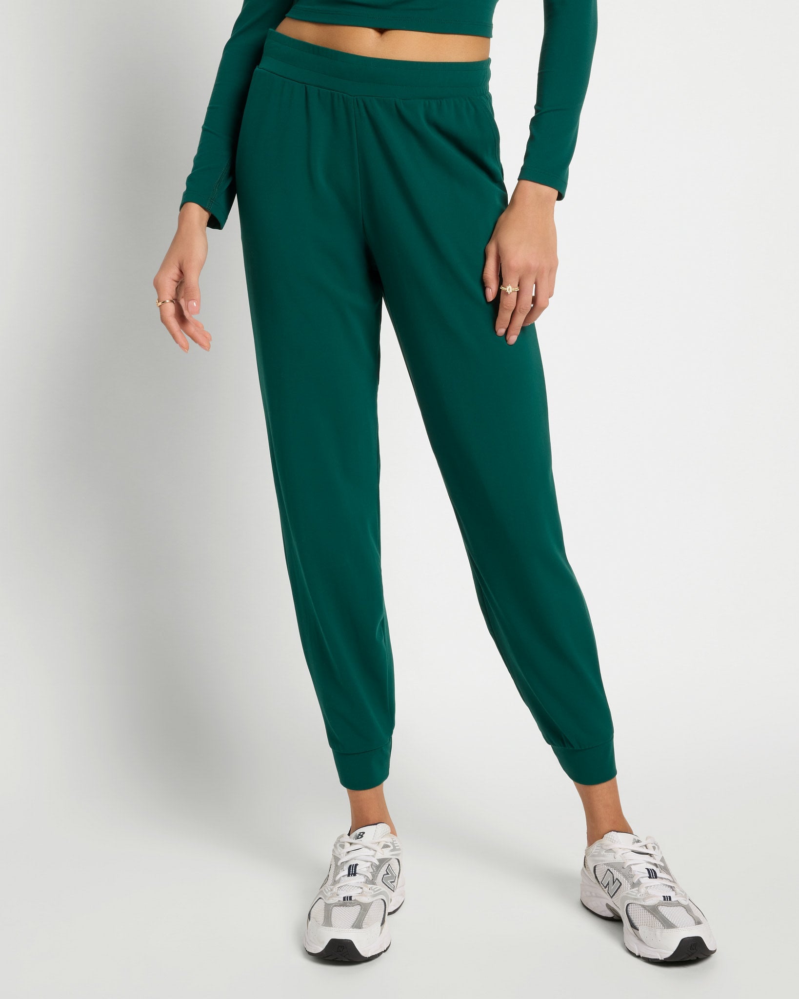 Forest Green $|& Interval CloudLight Revive Jogger - SOF Front