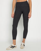 Heather Charcoal $|& Interval FlowHeather Sculpt Pocket Legging - SOF Front