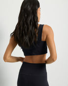 Black $|& Interval CloudLight Kick Off Bra - SOF Back