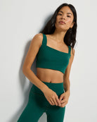 Forest Green $|& Interval CloudLight Kick Off Bra - SOF Front