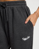 Heather Obsidian $|& Interval Rise Graphic Jogger - SOF Full Front