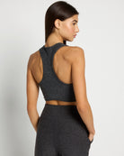Heather Charcoal $|& Interval FlowHeather Sculpt Alina Bra - SOF Back