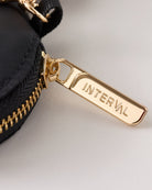 Black $|& Interval Heart Dual Pouch Wristlet - VOF Side