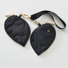 Black $|& Interval Heart Dual Pouch Wristlet - SOF Full Front