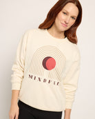 Cream $|& Interval Ivy Sweatshirt Mindful Graphic - SOF Front