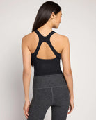 Night Sky Heather $|& Interval FlowHeather Sculpt Stride Long Crop Tank - SOF Back