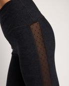 Night Sky Heather $|& Interval FlowHeather Sculpt Half Time Legging - SOF Full Front