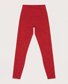 Love Red Heather $|& Interval FlowHeather Sculpt Crossover Leggings - Hanger Detail