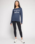 Ink Navy $|& Interval Acheive the Dream Graphic Pullover - UGC On Fig
