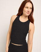 Night Sky Heather $|& Interval FlowHeather Sculpt Engage Tank - SOF Front