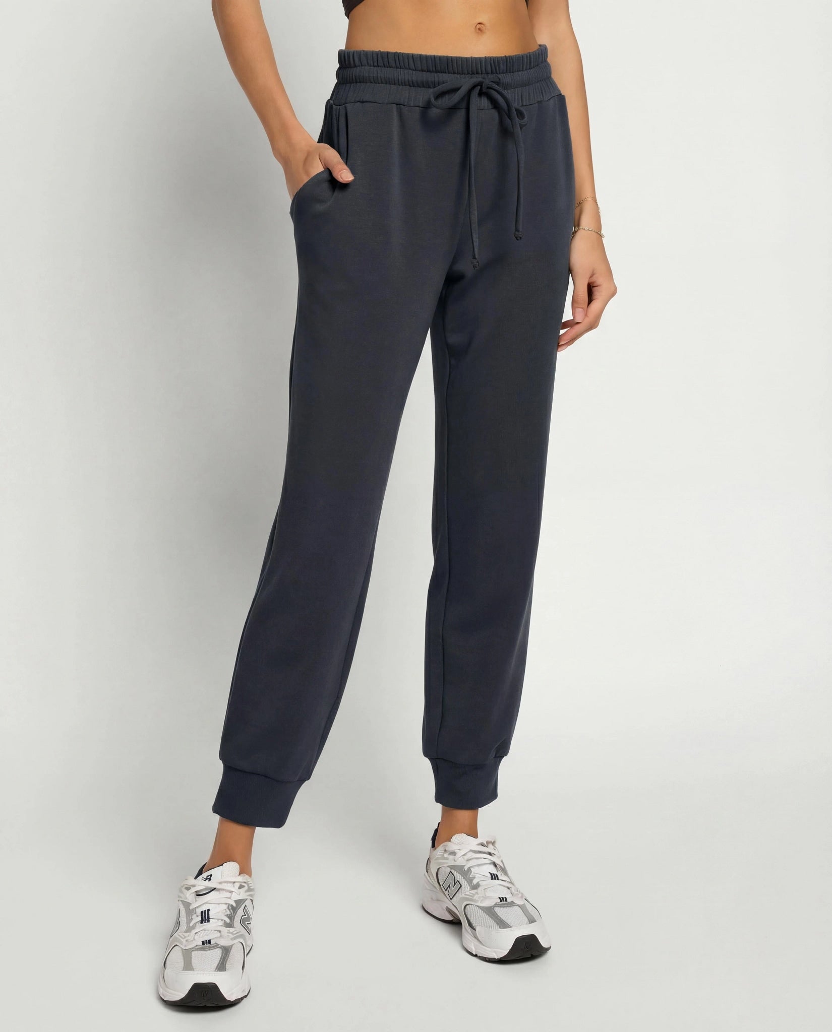 Black $|& Interval Flex Jogger - SOF Front