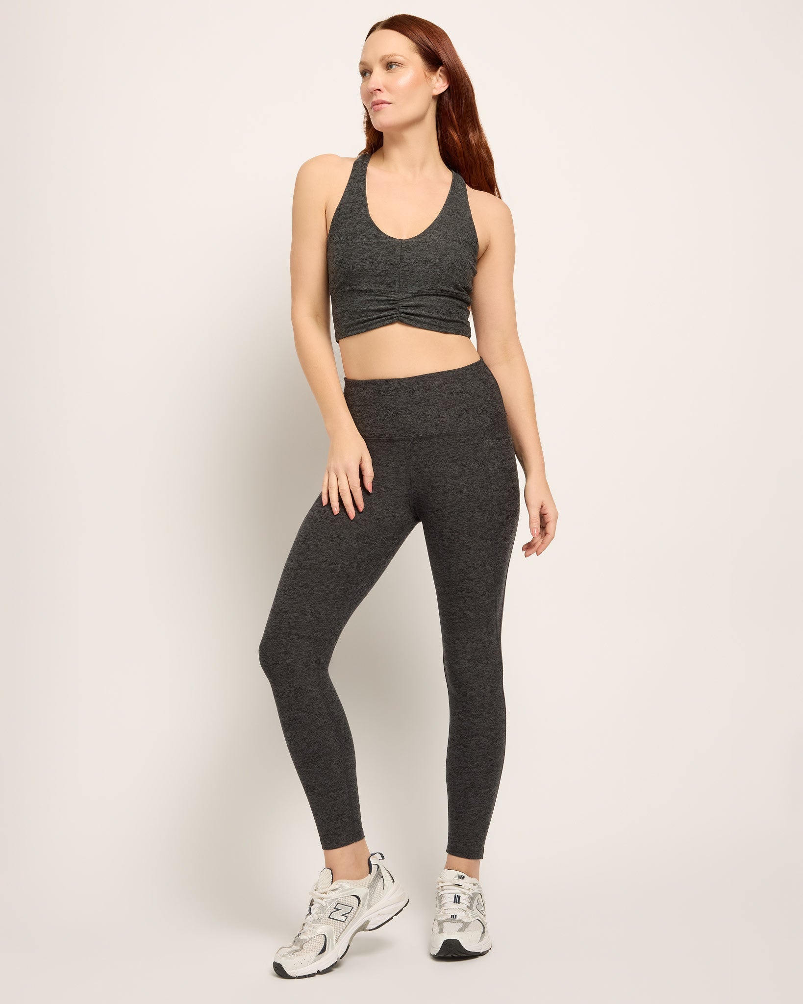 Heather Charcoal $|& Interval FlowHeather Sculpt Enchant Bra - UGC On Fig