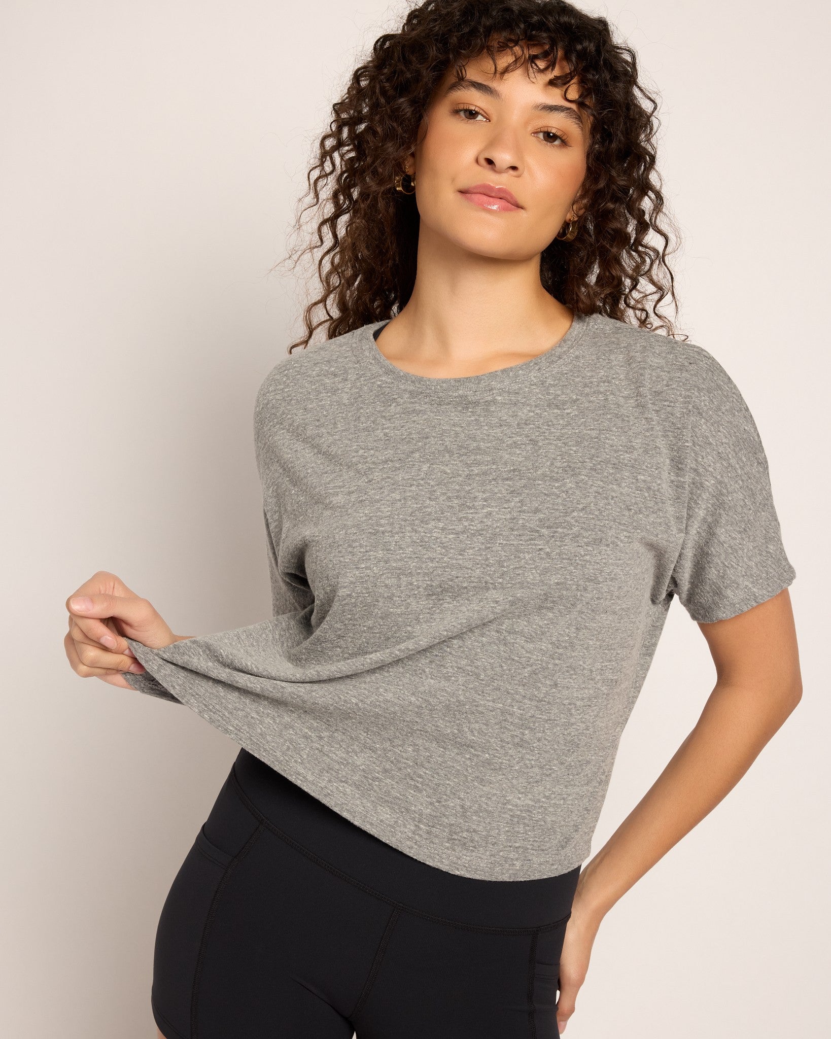 Heather Grey $|& Interval Mantra Short Sleeve Tee - VOF Front