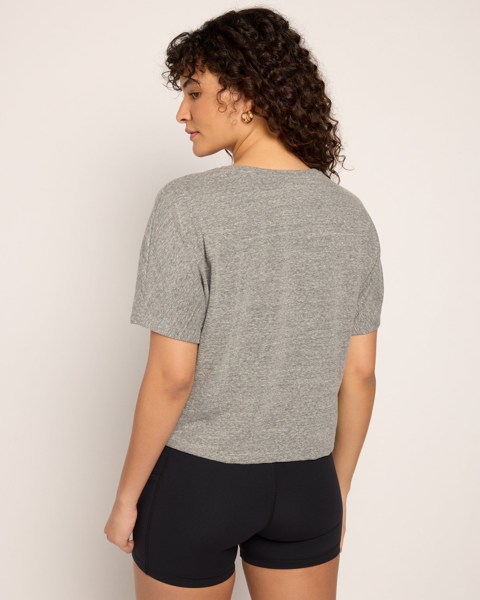 Heather Grey $|& Interval Mantra Short Sleeve Tee - SOF Back