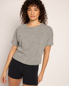 Heather Grey $|& Interval Mantra Short Sleeve Tee - SOF Front