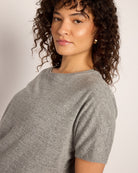 Heather Grey $|& Interval Mantra Short Sleeve Tee - SOF Full Front