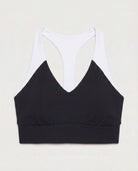 Black/White $|& Interval CloudLight Endurance Bra - Hanger Detail