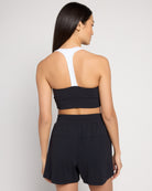 Black/White $|& Interval CloudLight Endurance Bra - SOF Back