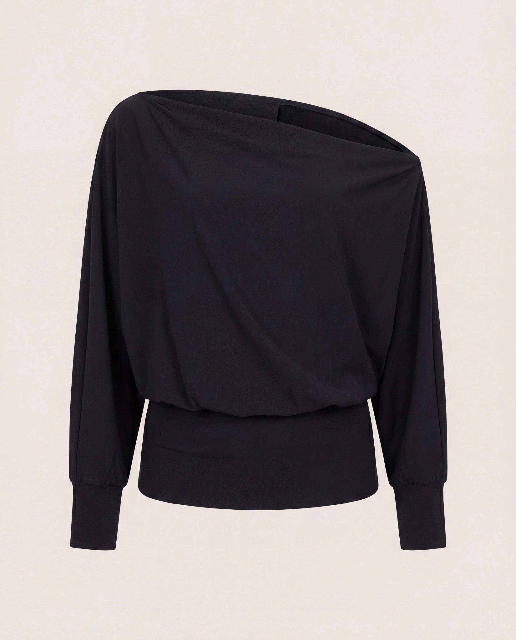 Black $|& Interval CloudLight Rapid Off Shoulder Top - Hanger Detail