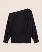 Black $|& Interval CloudLight Rapid Off Shoulder Top - Hanger Detail