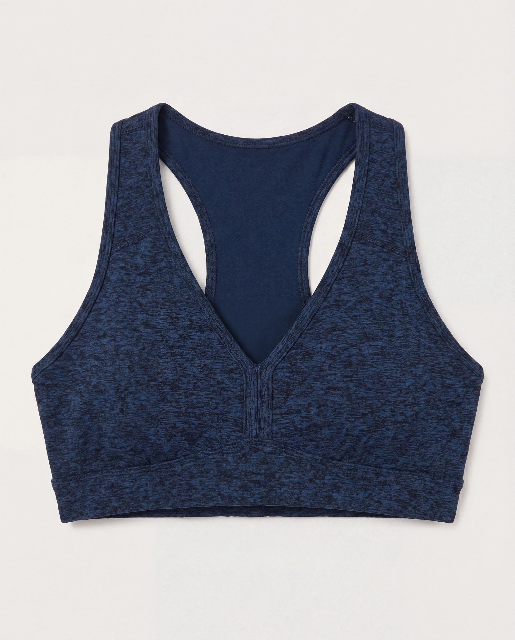 Night Sky Heather $|& Interval FlowHeather Sculpt Enhearten Bra - Hanger Detail