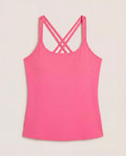 Fuchsia $|& Interval Cloudlight Nimble Long Crop Tank - Hanger Detail