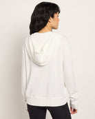 White $|& Interval Flex Fleece Zip Hoodie - SOF Back