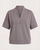 Charcoal $|& Interval Ridley Quarter Zip - Hanger Detail