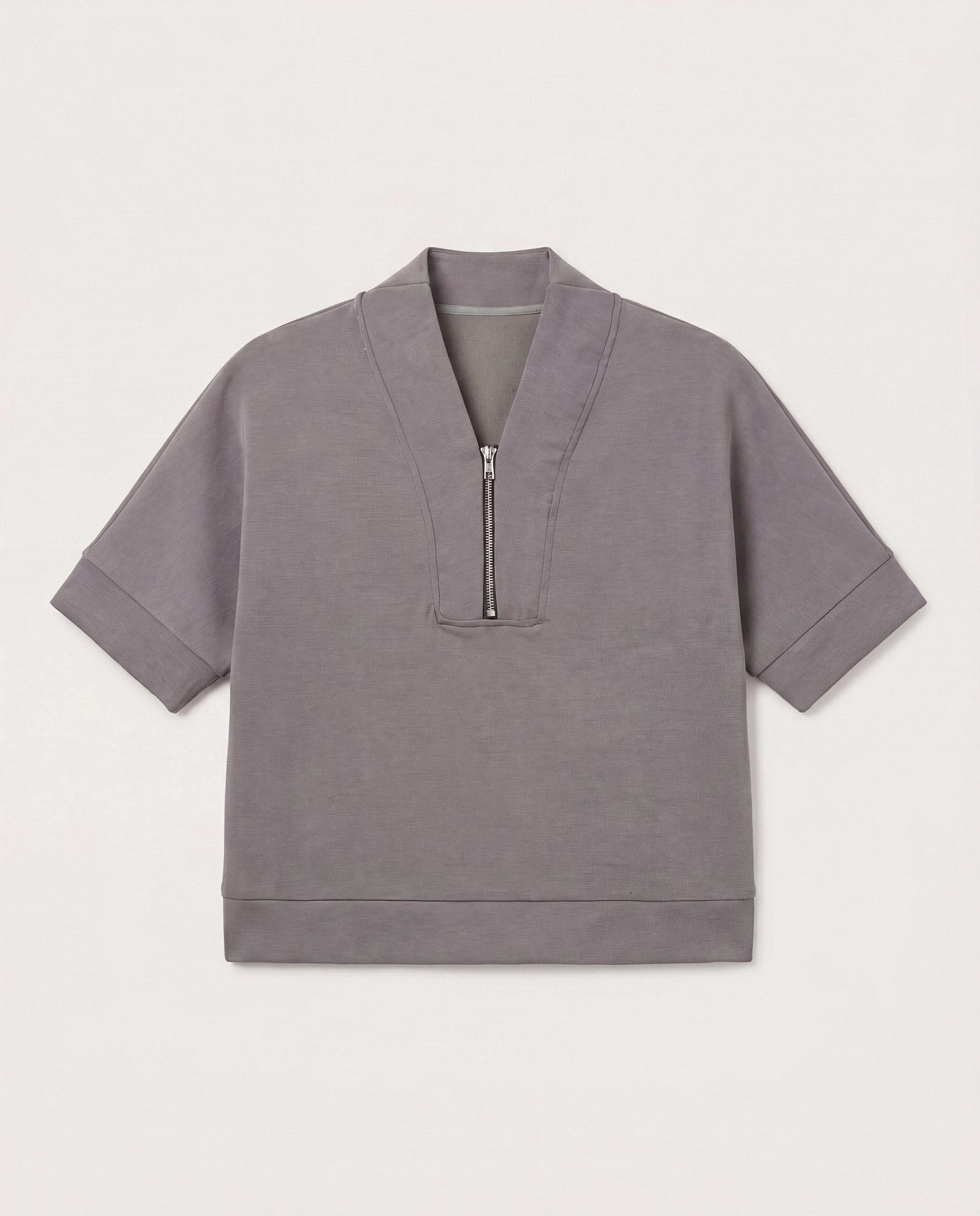 Charcoal $|& Interval Ridley Quarter Zip - Hanger Detail