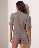 Charcoal $|& Interval Ridley Quarter Zip - SOF Back