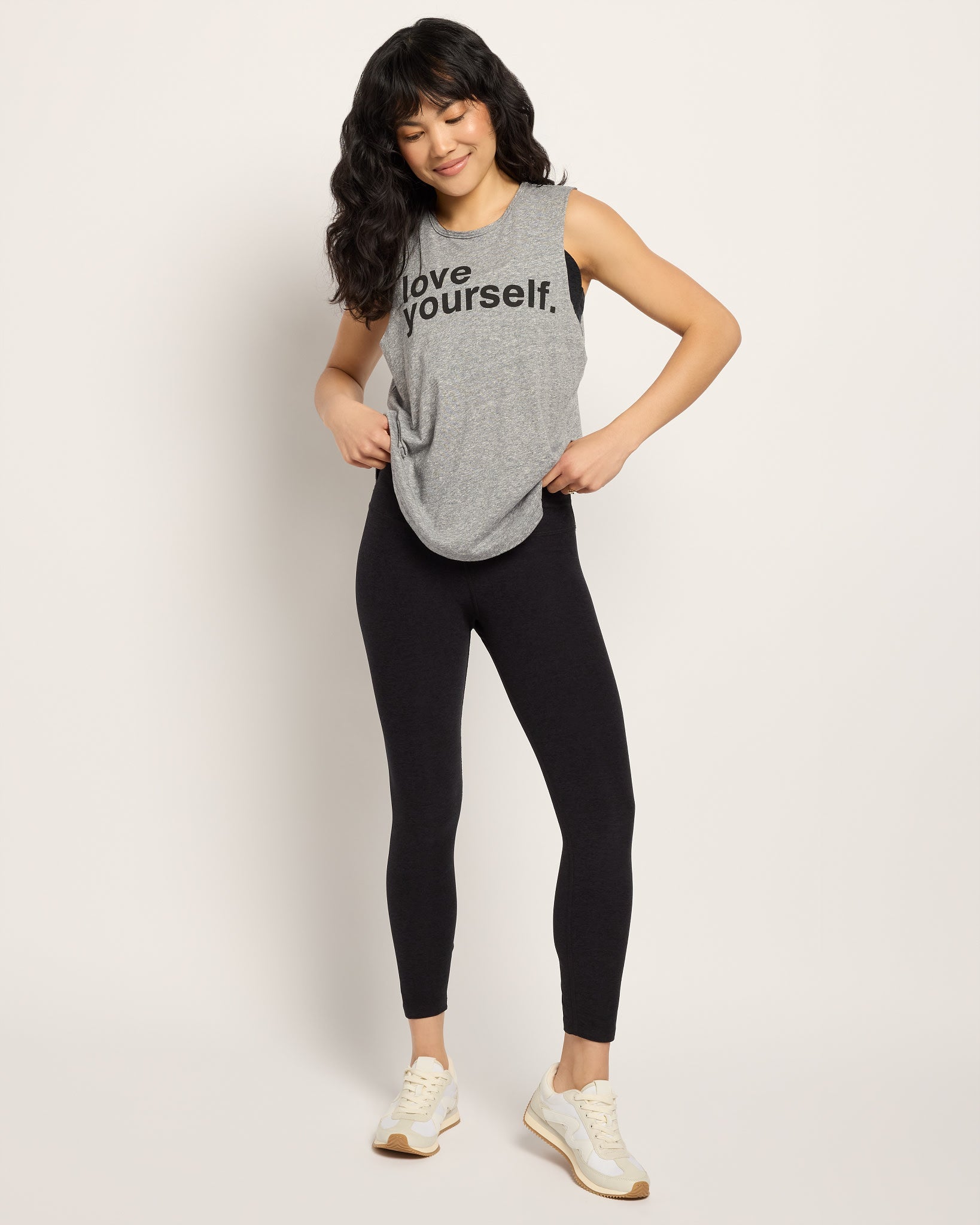 Heather Grey $|& Interval Aspire Graphic Tank Love Yourself - UGC On Fig
