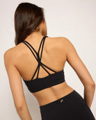 Black $|& Interval Cloudlight Speedy Strappy Bra - VOF Front
