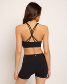Black $|& Interval Cloudlight Speedy Strappy Bra - SOF Back
