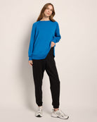 Electric Cobalt $|& Interval Flex Fleece Crew - UGC On Fig