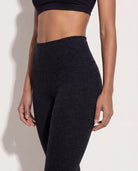 Night Sky Heather $|& Interval Flowheather Sculpt Defense Capri Pocket Legging - SOF Full Front