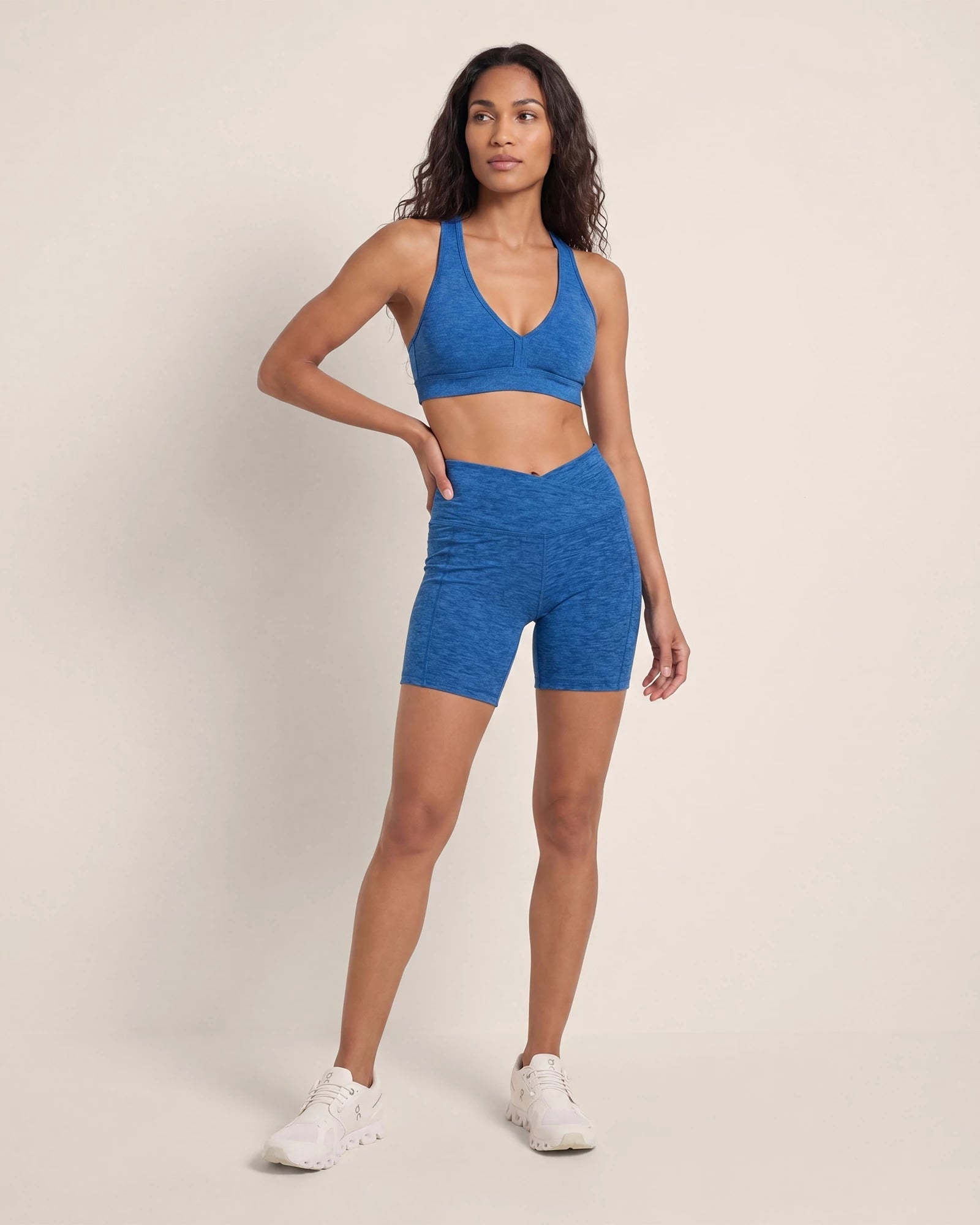Electric Cobalt Heather $|& Interval Flowheather Sculpt Speedster Short - UGC On Fig