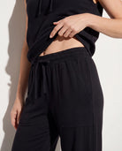 Black $|& Interval Instinct Cropped Pant - SOF Full Front