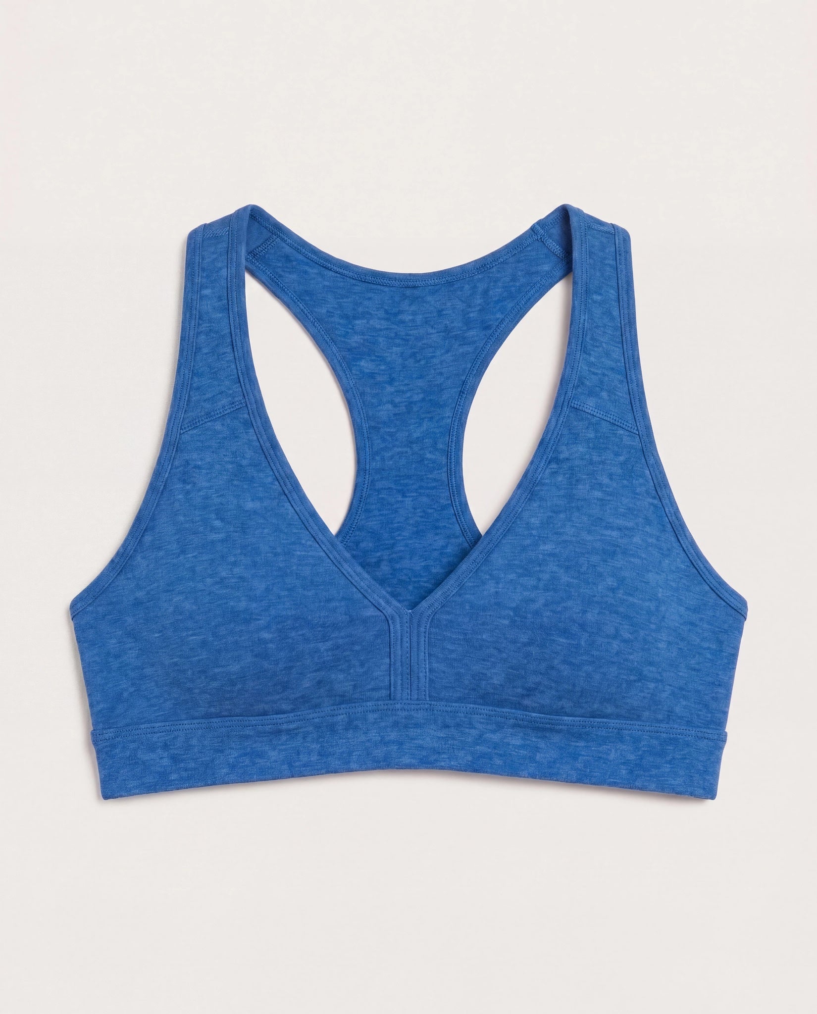 Electric Cobalt Heather $|& Interval FlowHeather Sculpt Enhearten Bra - Hanger Detail