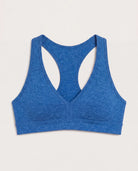 Electric Cobalt Heather $|& Interval FlowHeather Sculpt Enhearten Bra - Hanger Detail