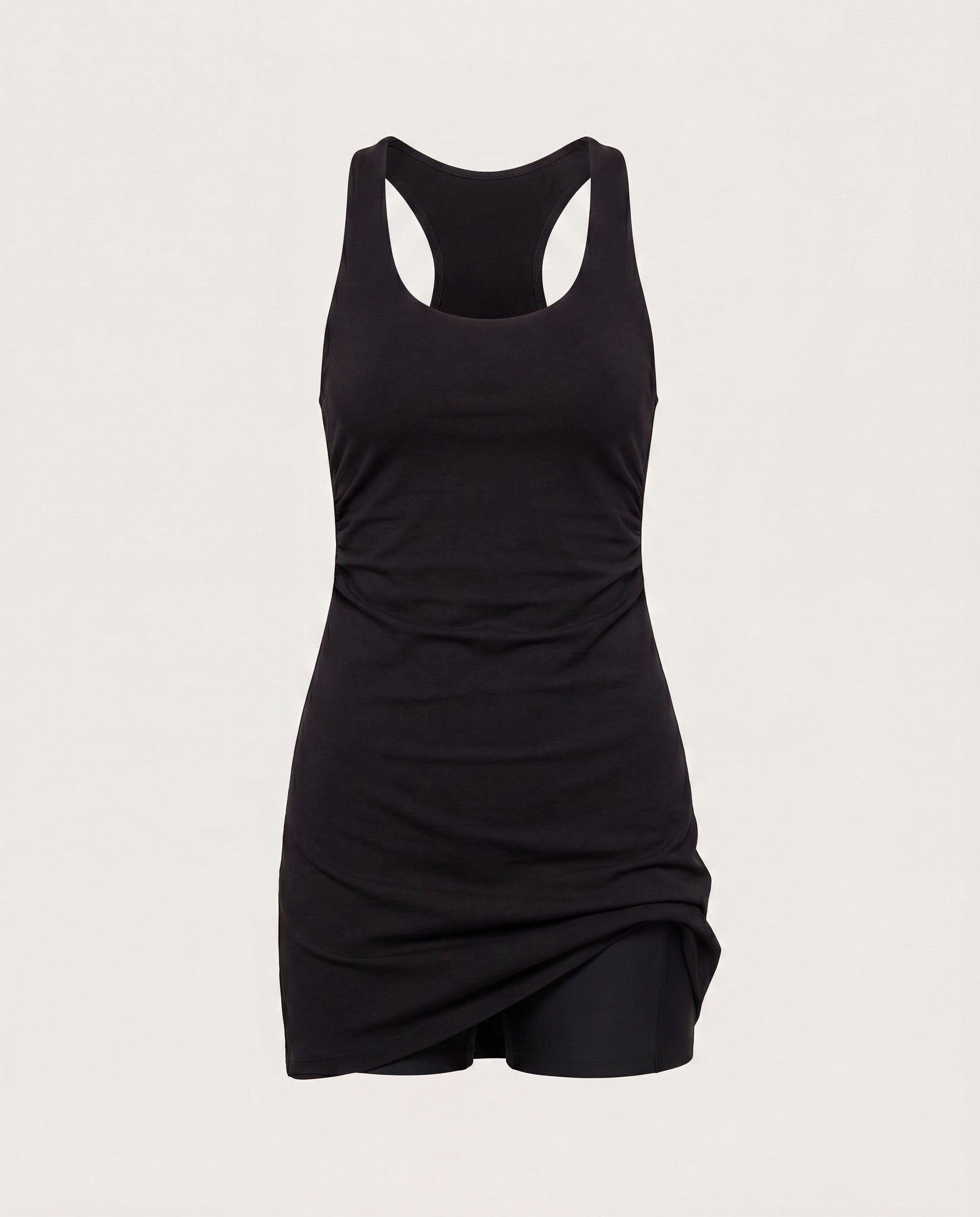 Night Sky Heather $|& Interval Flowheather Sculpt Enlight Active Dress - Hanger Detail