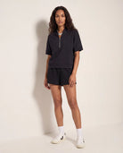 Black $|& Interval Ridley Quarter Zip - UGC On Fig