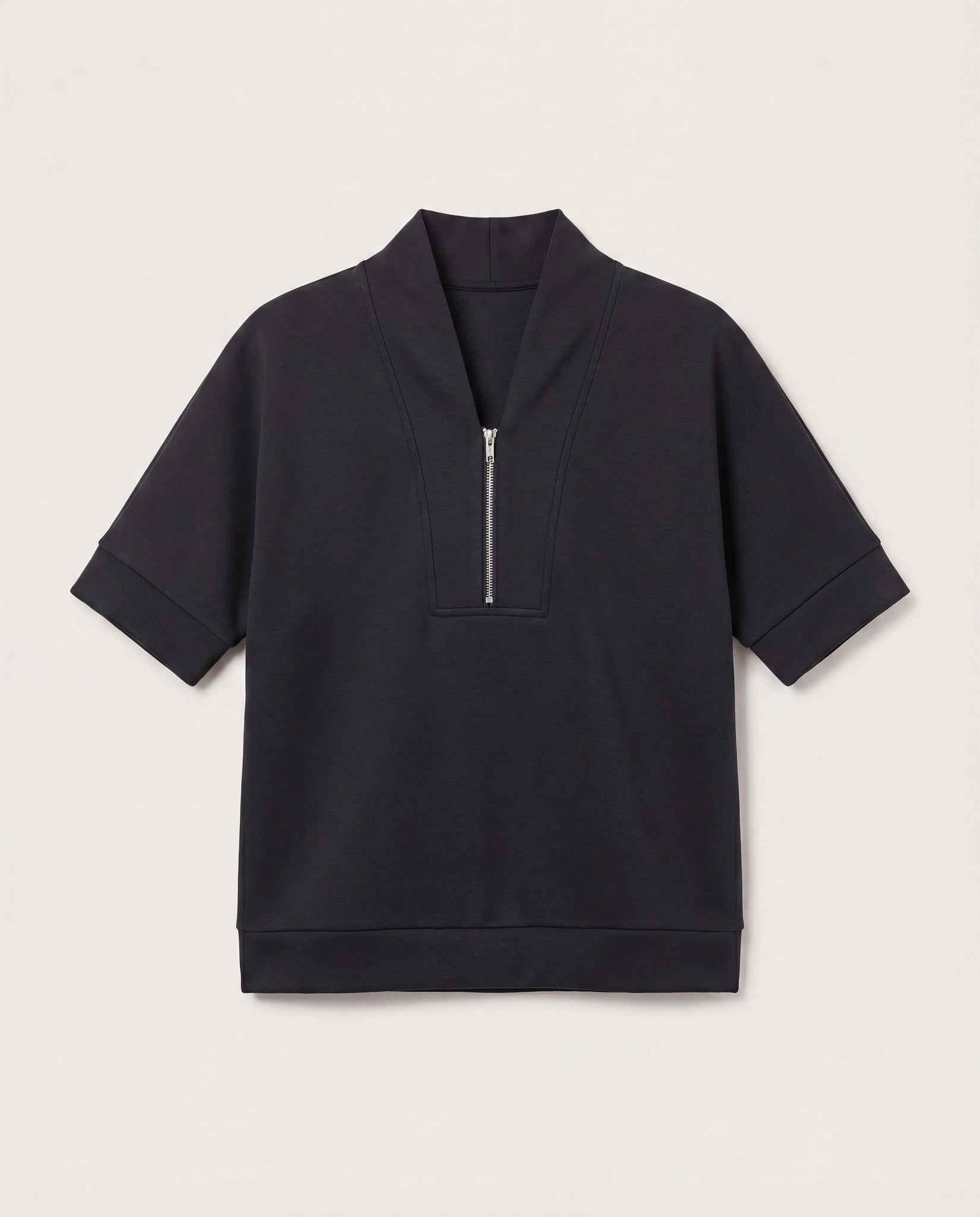 Black $|& Interval Ridley Quarter Zip - Hanger Detail